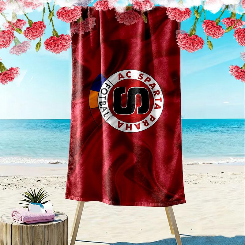 Toalla de Playa con Estampado AC Sparta Praha, Toalla Grande Suave de Secado Rápido para Playa, Camping, Natación