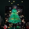 3D Christmas Card Sparkling Hand-Made Christmas Tree 3D Pop-Up Card Xmas Ornament For New Year DIY Greeting Card Gift Present