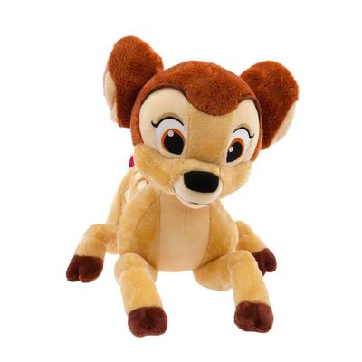 Official Disney Store Bambi Medium Soft Toy for Kids Huggable Character with Plush Embroidered Details Satin Butterfly Disney Plush Toy Suitable for