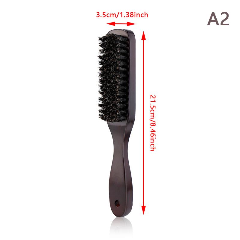 

Деревянная ручка Щетка для волос Щетина кабана Расческа для бороды Стайлинг Распутывание Выпрямление Коричневая щетина кабана Массажная расческа