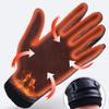 Solid Color Thickened Warmer Glove PU Fashion Waterproof Mittens Minimalism Outdoor Riding Gloves
