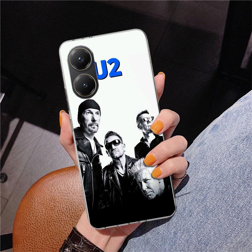 Band U-U2 Rock Phone Case For Xiaomi Poco X7 X6 X5 Pro F7 Ultra Redmi 15C 15 13C 13 12C 12 10 10A 10C 9 9A 9C 9T Cover Poco X7 X