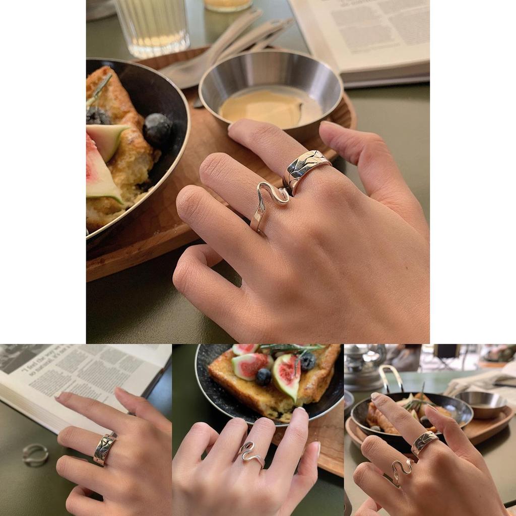 925 Sterling Unique Silver Irregular Line Ring For Women Perfect For Occasions Special