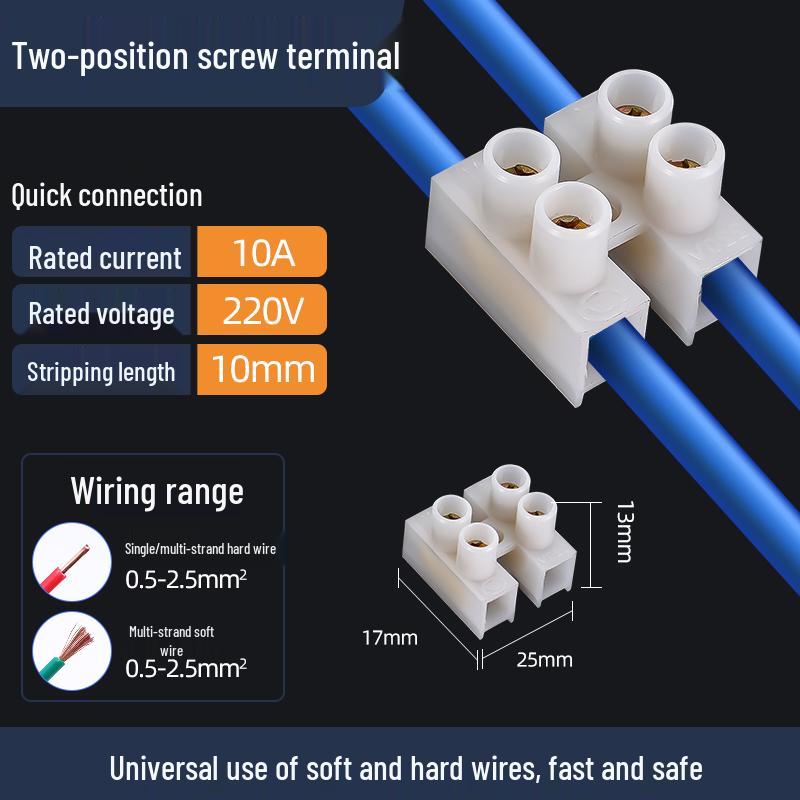 Quick Wire Terminal Snap Connector for Tube Light