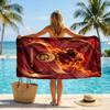 Stampa FC Galatasaray Asciugamano da Spiaggia Quick Dry Microfibra Assorbente Portatile da Viaggio Asciugamano per Nuoto