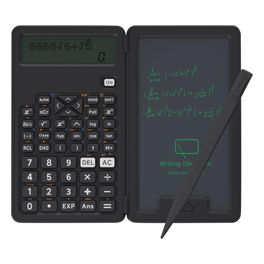 Science Calculator For Students, 12-bit Large Screen, Math Calculator With Notepad
