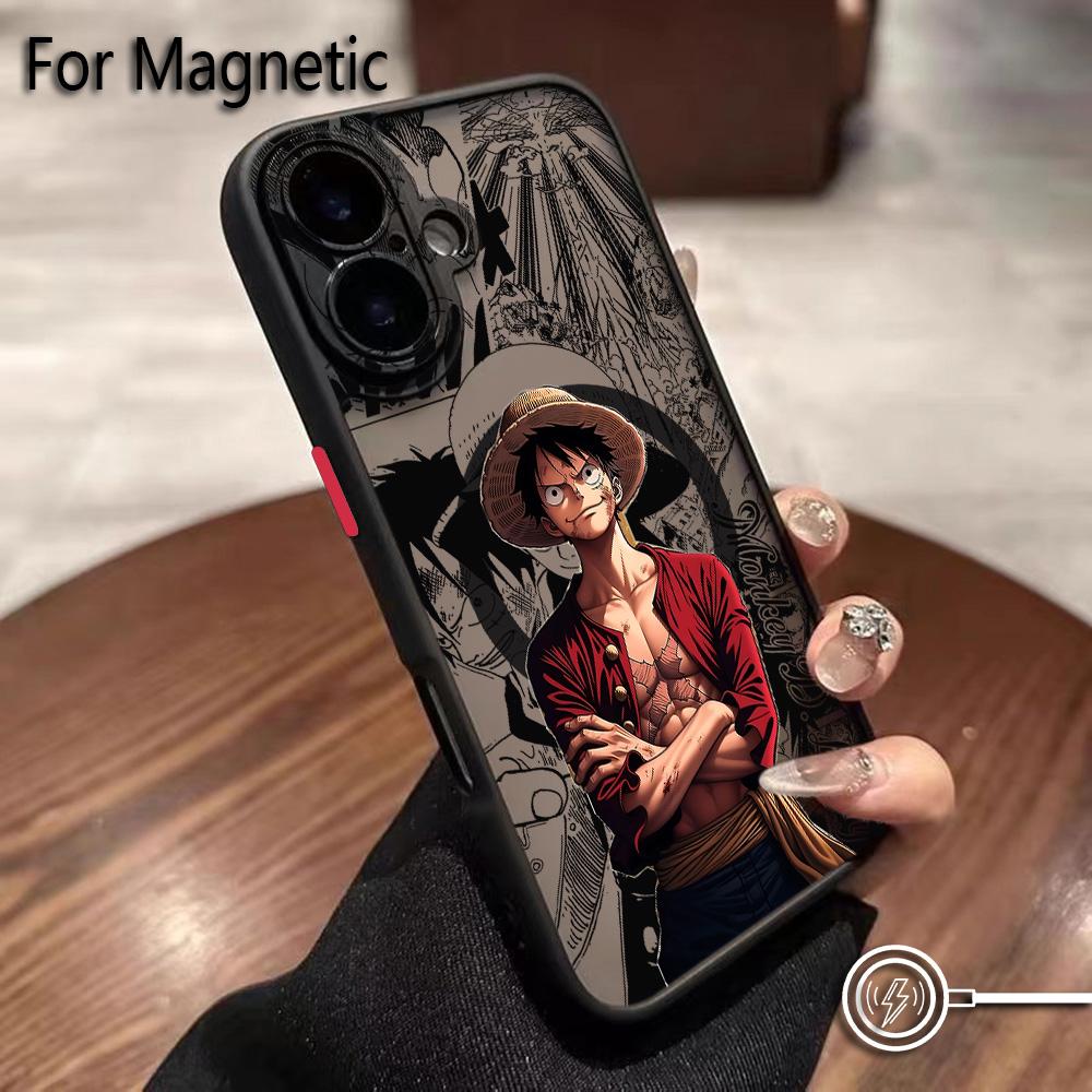 Anime Ones Pieces Luffys Zoros Phone Case for iPhone 17 16 15 14 13 12 11 Air Pro Max Mini XR XS X 7 8 6 6s Plus Matte Magnetic