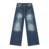 Jeans American Retro Jeans da Uomo Lavati Larghi Versatili Casual Dritti a Gamba Larga