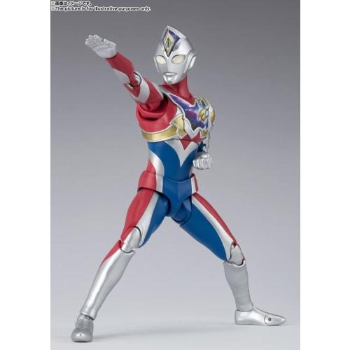 TAMASHII NATIONS S.H.Figuarts Ultraman Decker Flash Type, Approximately 150mm, ABS & PVC, Painted Action Figure, Multicolor