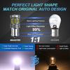 MAXGTRS 2x 1156 LED P21W BA15S 7440 W21W XBD Chip Turn Signal Light Backup Bulb Reverse Tail Lamp