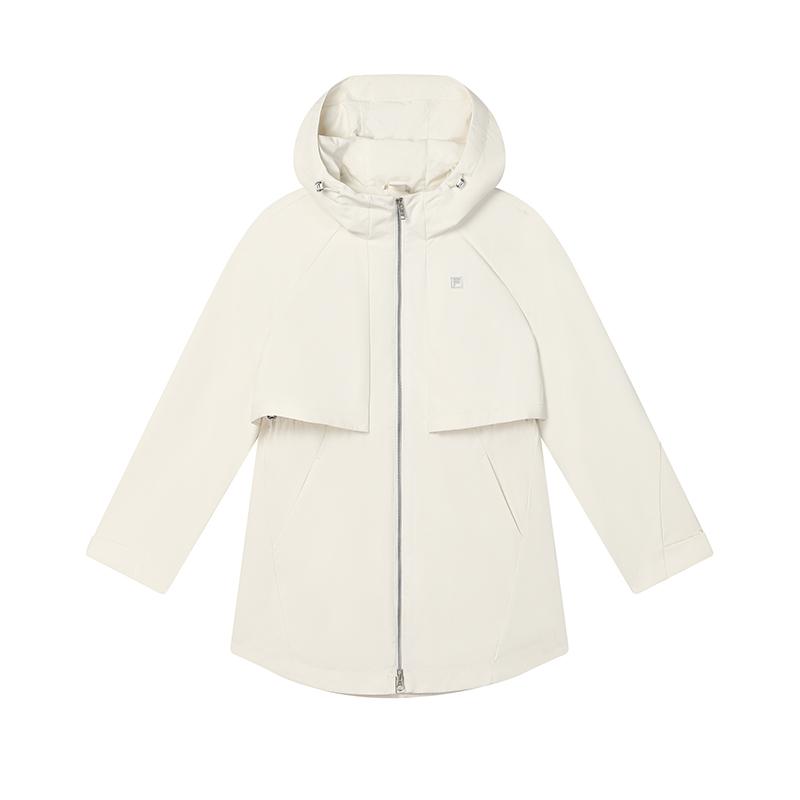 

New FILA Jacket Women s Mist Lotus White F11W443701FIV 165/84A/M