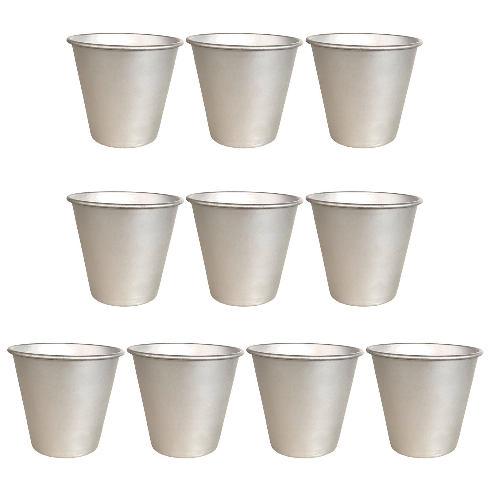 Набор из 10 антипригарных формочек для пудинга Удобные алюминиевые формочки для яичных тарталеток Жаропрочные формочки для кексов Металлические формочки для дариолей 4