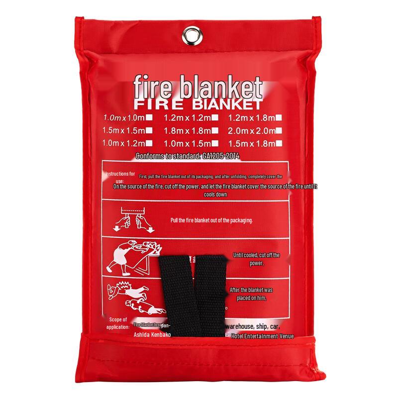 Flame Warrior Fiberglass Fire Blanket 1.5x1.5M (5-Pack)