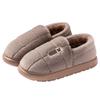 Heel cotton slippers 2025 new large size cotton shoes indoor home warm thick-soled non-slip slippers winter