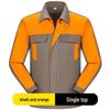 Men's Flame-Retardant Autumn/Winter Welding Workwear Set - Durable, Dirt-Resistant, Anti-Scald, Long-Sleeve Cotton Clothing for Auto Repair.