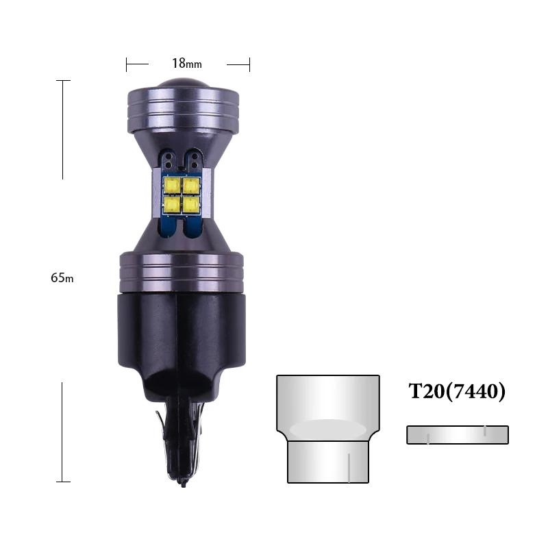 2x PY21W P21/5W 1156 Ba15s 1157 Bay15d 7440 For Car Turn Signal Light 12V 3030chip 10SMD 6000K White Brake Reverse Parking Lamp