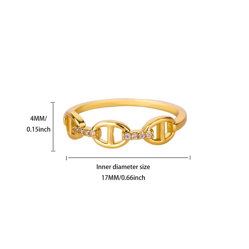 Simple Zircon Butterfly Open Ring Niche Design Ring Daily Wear Jewelry New