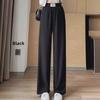 Women's Ice Silk Pleated Wide-Leg Pants with Pockets, Slim Fit, Spring Collection
