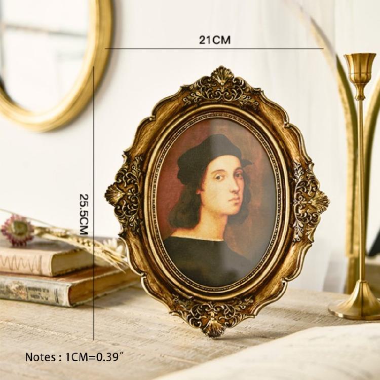 Elegant Retro Photo Frame Imitation Wood Embossed Picture Frame Home Ornaments