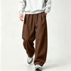 Men's Retro Wide Leg Pants with Loose Straight Fit