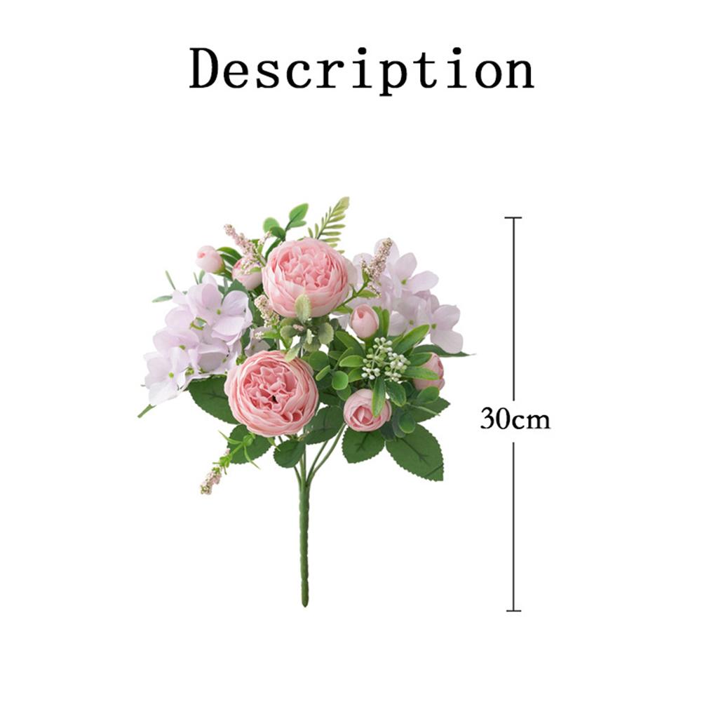 Blau-weiße künstliche Blume, Champagner-Rosa, Blumendekor