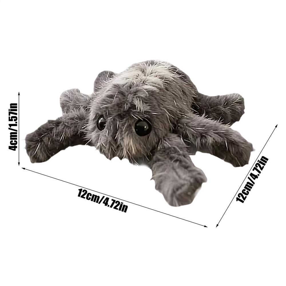 

Moving Cat Toy Motion Activation Rechargeable Plush Spider Interactive Cat Toy For Home Living Room Play Area Apartment Alone серый