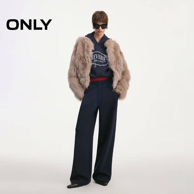 ONLY Women's 2026 Spring Loose Hooded Sweatshirt with Nautical Knot Embroidery