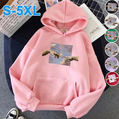 Fashion Girl TIK Tok Kawaii Casual Long Sleeved with Cat Ears Pullovers Sweatshirts Hoodie for Girls