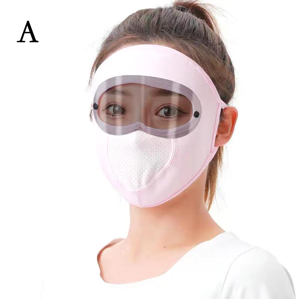 1 Pc Sun Protection Mask Outdoor Cycling Sun Protection Hats Caps UV Protection Face Cover Sunscreen Veil Face With Brim Summer