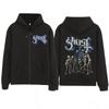 Ghost Skeletour World Tour Album Harajuku Zipper Hoodies Unisex Gothic Oversized Zip Up Sweatshirts Harajuku Hip-hop Coat