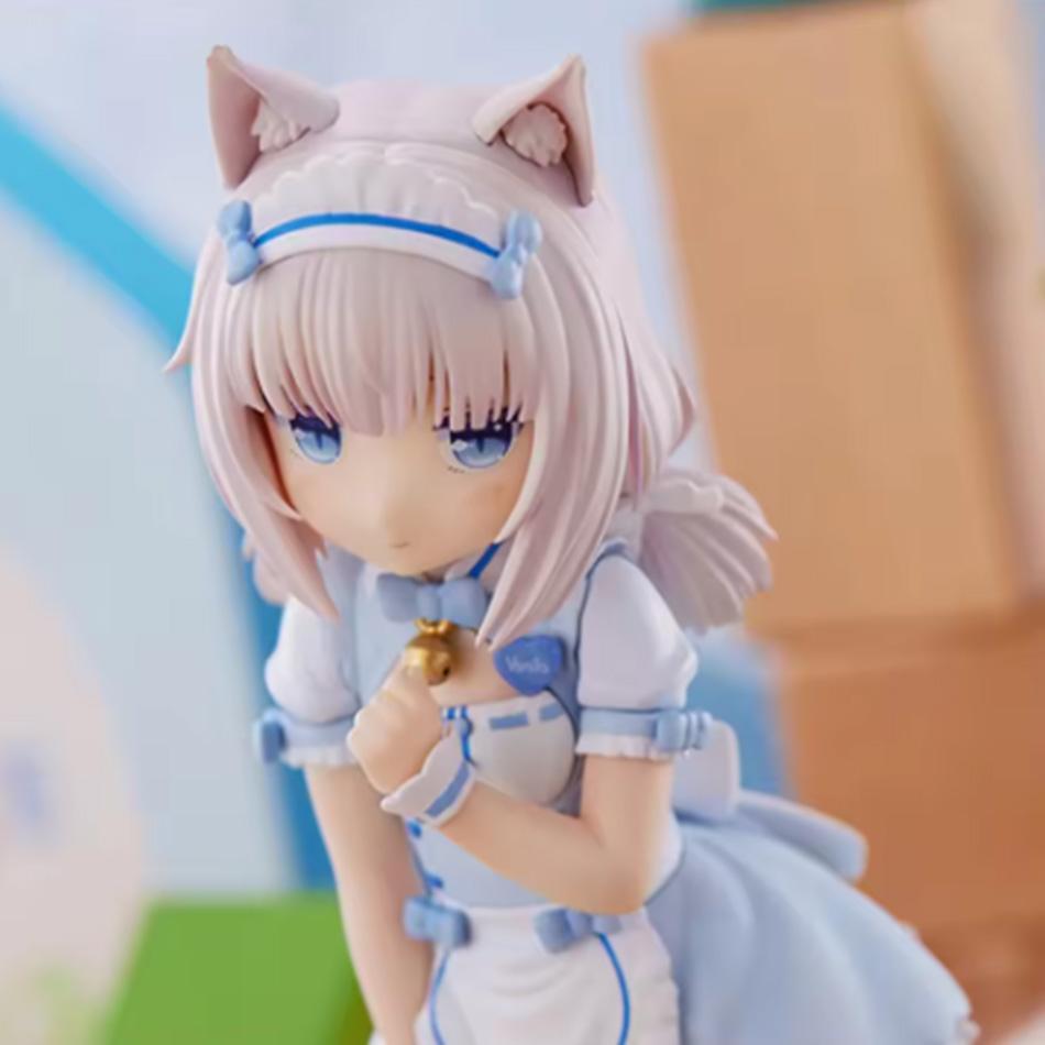 2 uds 18cm  figura de anime kawaii chica chocolate Linda figura de acción sirvienta vainilla colección de figuras modelo