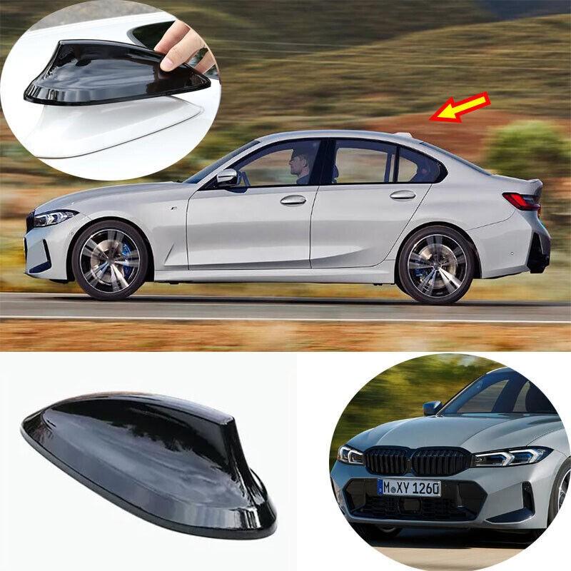 Подходит для BMW 3 серии 2020-23 ABS Глянцевый черный Антенна-плавник Акулий плавник Покрытие Накладка