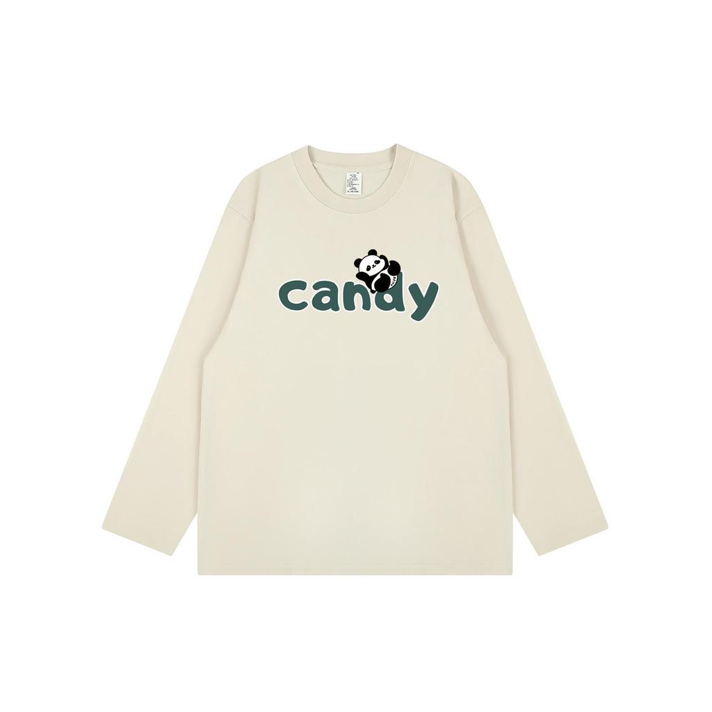 Cute Cartoon Print Collection: Trendy Unisex Korean-Style Long-Sleeve Tees