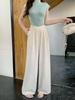 2026 Spring Plus Size High-Waisted Straight Leg Draping Casual Wide Leg Pants for Women