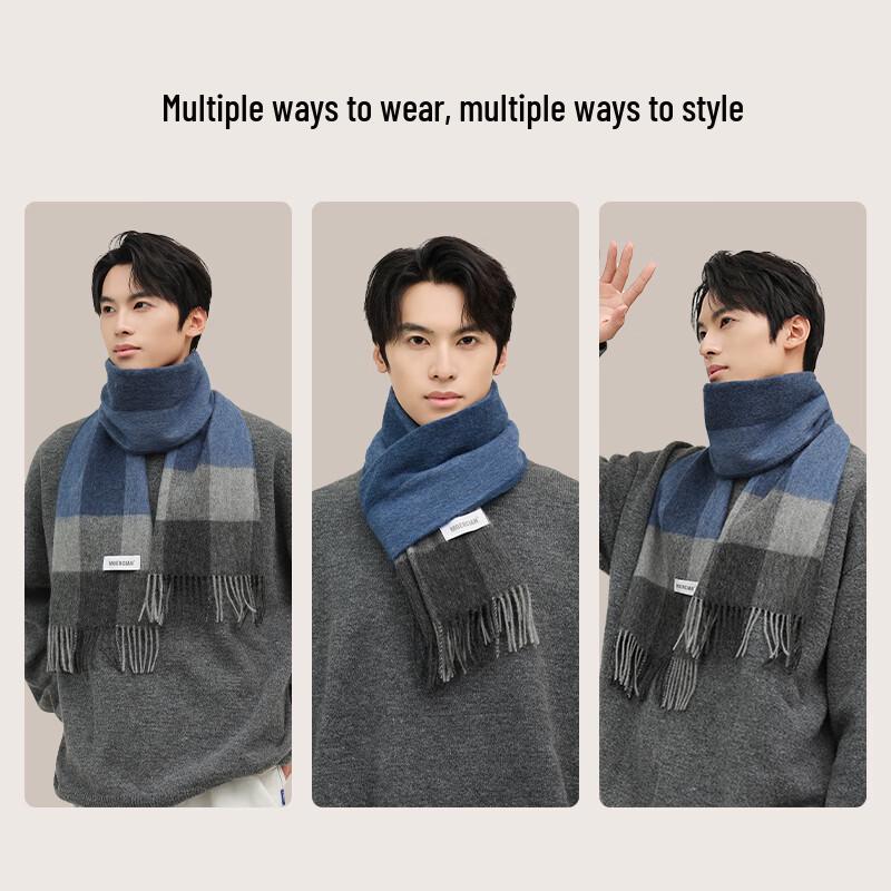 Murthy Men's Pure Wool Winter Scarf