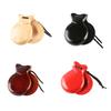 2 Pcs Spanish Castanets with String Traditional Flamenco Castanets Wood Percussion Orff Music Instrument Easy To Play