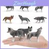Wild Animal Wolf Model Pvc Collectors Figurine For Kids Education And Decor