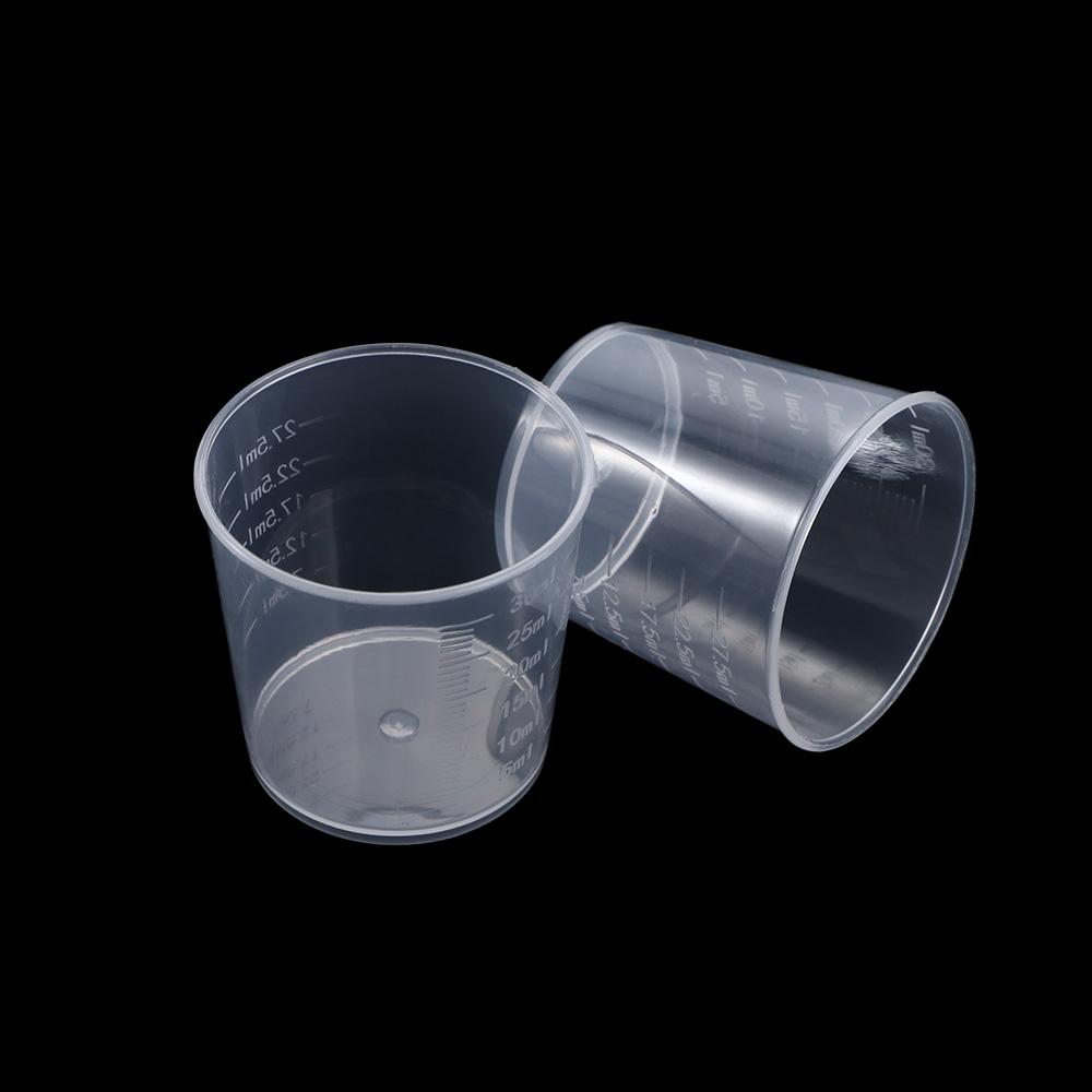 Epoxy Mixing Plastic Transparent Resin Graduated Cups Measuring Tool Container Scale Cups