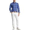 Polo Ralph Lauren Ss24 Plaid Pattern Logo Embroidered Single-Breasted Long Sleeve Shirt Men shirts Blue MNPOWOV16823471-400