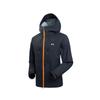 Stylish Minimalist Hooded Waterproof Windproof Breathable Durable Rain Jacket Men Outerwear Moonlight-Blue 15112100-0102