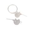 Universal SIM Card Ejector Keychain with Stainless Steel Elephant for Quick Access