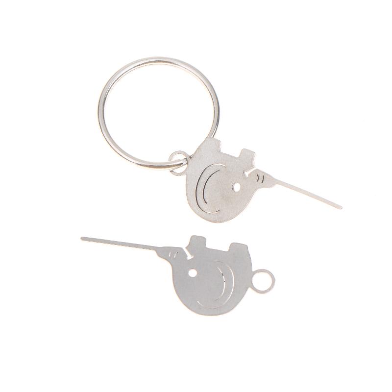 Universal SIM Card Ejector Keychain with Stainless Steel Elephant for Quick Access