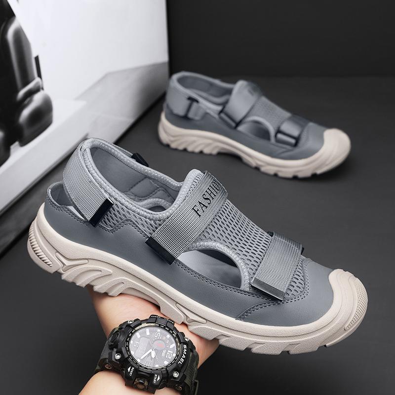 Summer Simple and Comfortable Men's Sandals Fashion All-match Breathable Beach Shoes Outdoor Non-slip Walking Male Casual Shoes
