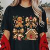 Christmas Gingerbread Shirt, Holiday Cookie Tee, Xmas Gift for Bakers, Cute Gingerbread Sweatshirt, Festive Family Long Sleeves