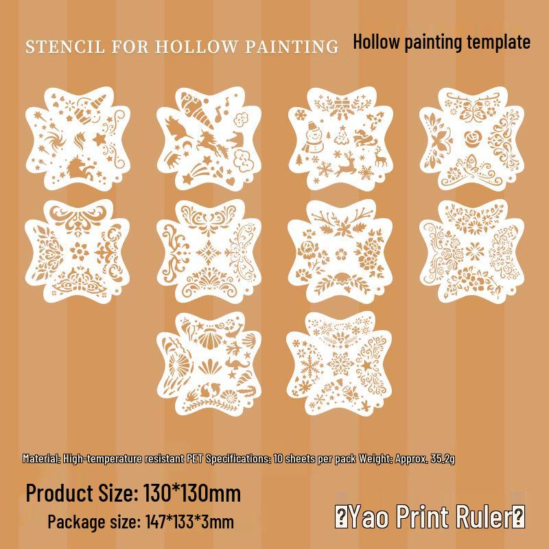 Yue Zhen Holiday Children s Hand-painted Eye & Face Template