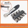 Compact 36-Tooth Ratchet Screwdriver for Tight Spaces with L-Shaped Bent Wrench