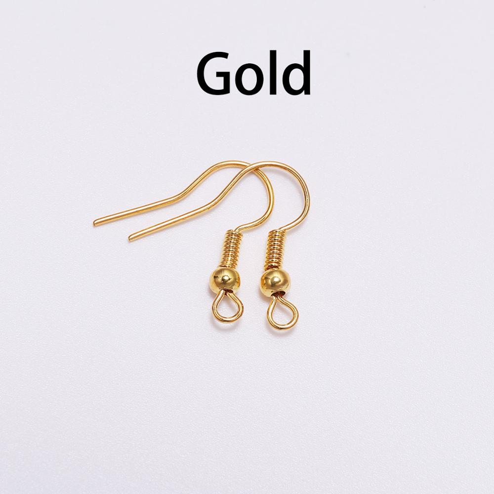 100pcs/lot 20x17mm DIY Earring Wires Earrings Hooks For Jewelry Making Findings Accessories Iron Hook Earwire Jewelry