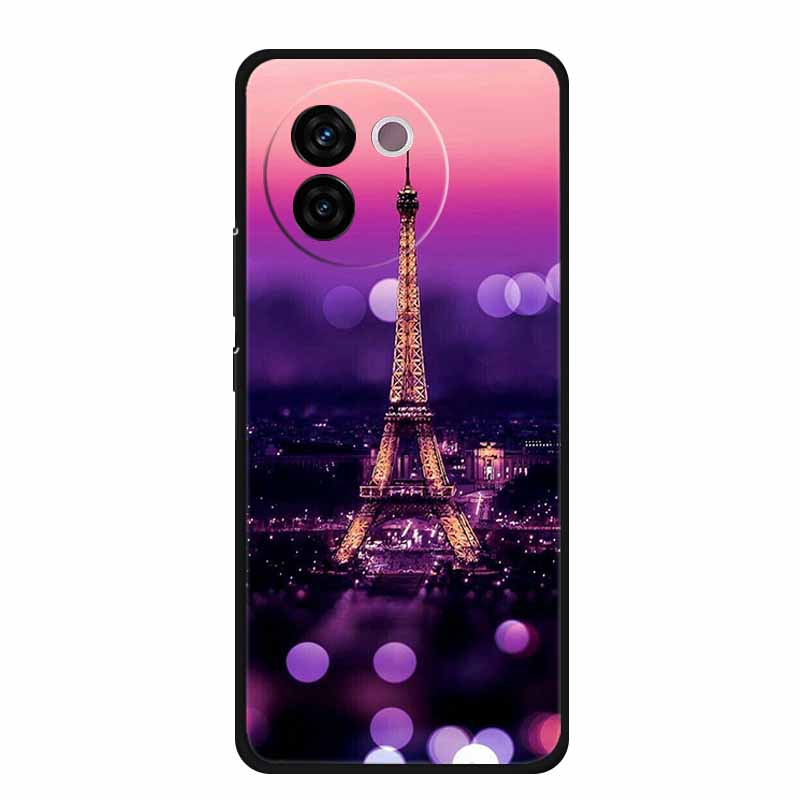 For Vivo V30e Case Popular Black Silicone Soft Back Cover Case For Vivo V30e Phone Case Cover V 30 e V 30e V30 e Coque Funda Bag