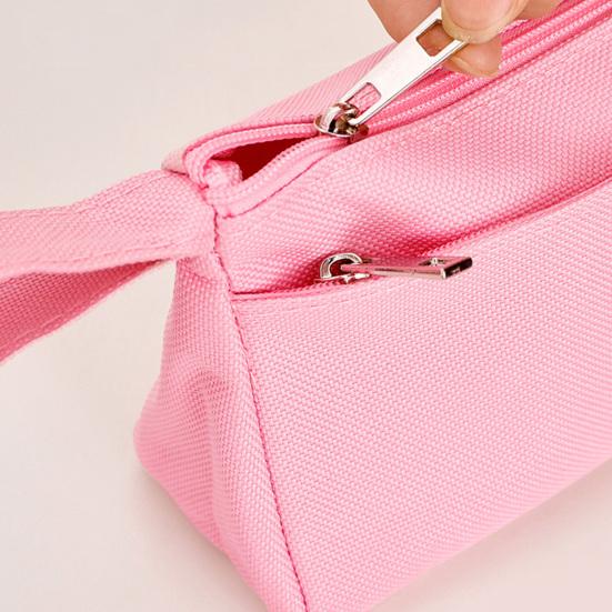 Canvas Pencil Case for Students Large Capacity Double-Layer Pen Bag Waterproof Portable Stationery Organizer for School Office