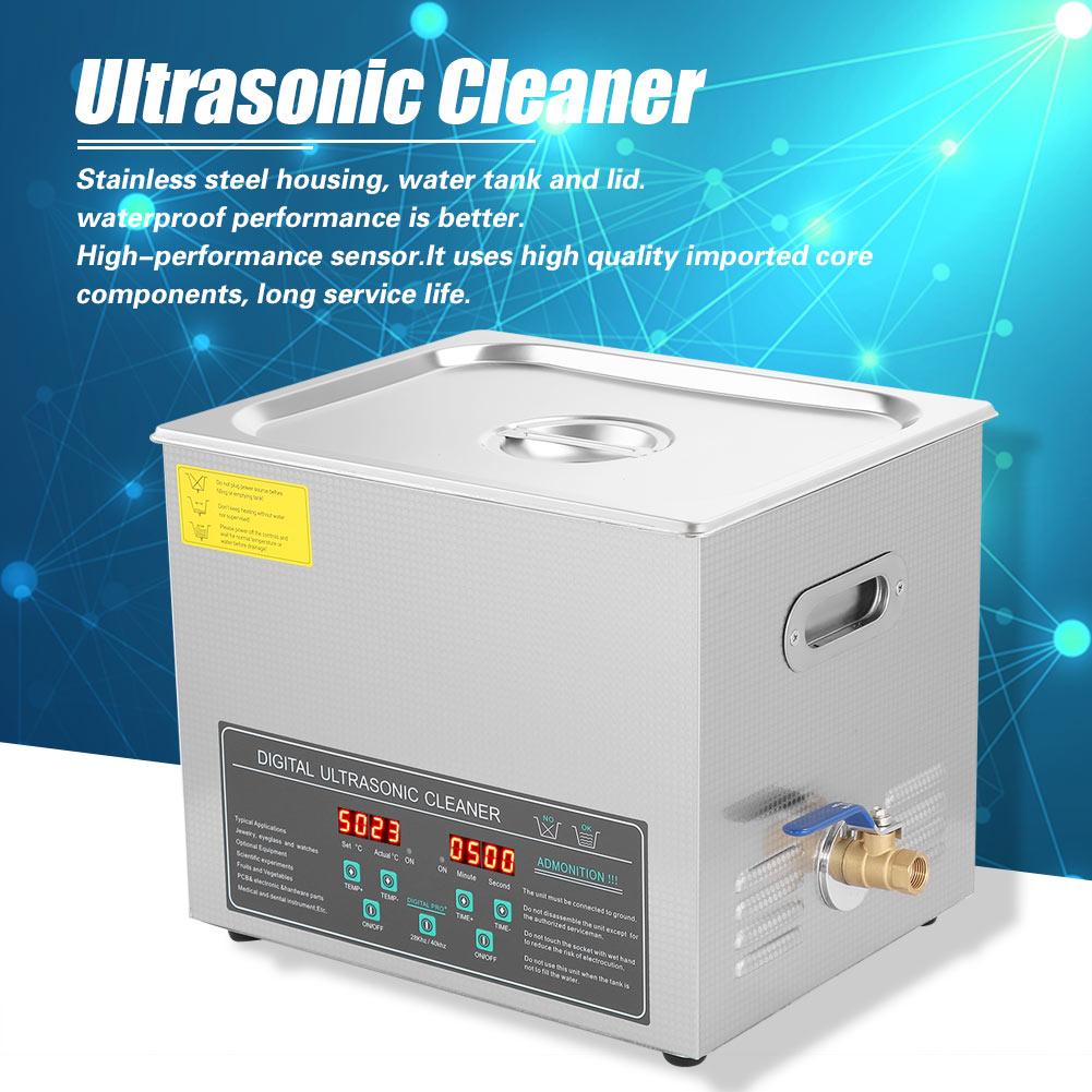 10L Double Frequency Digital Stainless Steel Ultrasonic Cleaner Cleaning Machine